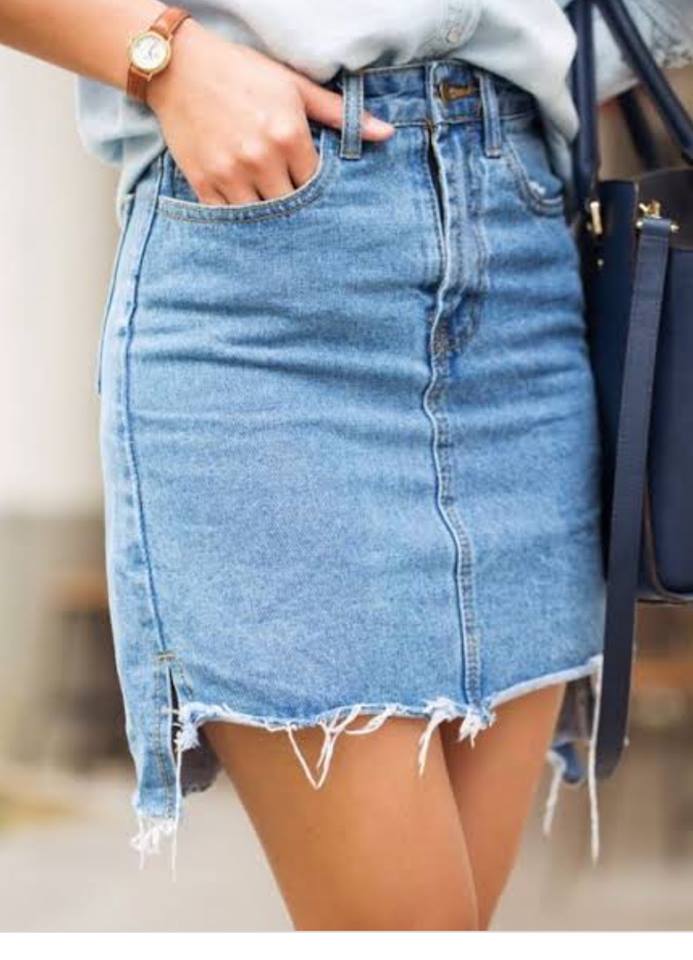 how to make a skirt out of jeans without sewing